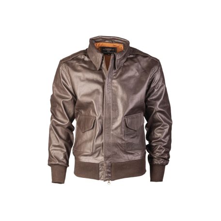 US BROWN A2 LEATHER FLIGHT JACKET