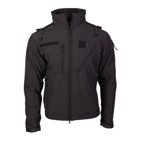 SCU 14 BLACK SOFTSHELL KABÁT